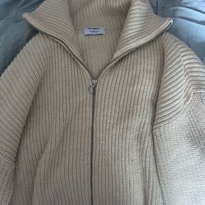 Old Navy Neutral Cream Ribbed Knit Sweater